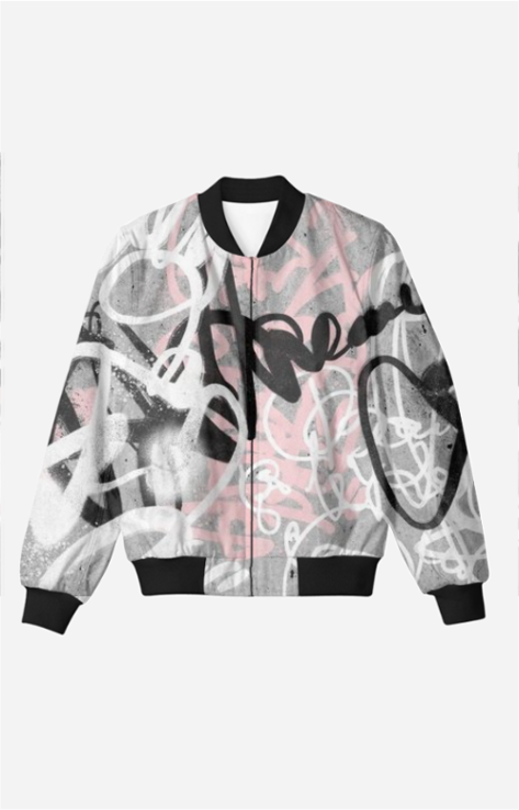 Urban Graffiti Bomber Jacket